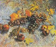 Still Life with Grapes, apples, lemons and pear, Vincent Van Gogh